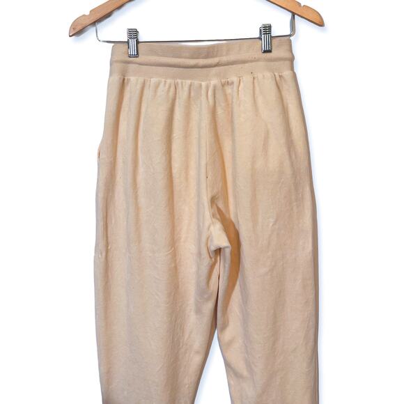 3 FOR $50! 🎁 TRUE RELIGION Velour Crop Sweatsuit Joggers in Pearl Sz. S - Picture 7 of 12